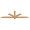 Ekena Millwork Kennewick Timber Gable Bracket, Western Red Cedar, 108"W x 27"H x 3 1/2"D x 5 1/2"F, 6/12 Pitch GBW108X27X0406KEN00SWR - alternate 1